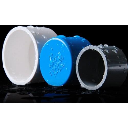 PVC Pipe Fittings Connectors 20,25,32,40,50,63,75,90,110mm PVC End Cap Pipe Plug Caps Garden Irrigation Pipe Aquarium Fittings