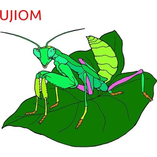 UJIOM African Giant Mantis Door Sticker Home Decoration Living Room Decor Wall Stickers Waterproof Bathroom Decor Poster Decals