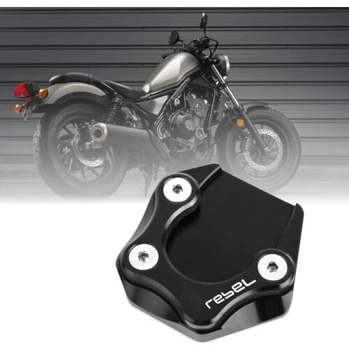 Motorcycle Kickstand Extension Pad Side Stand Enlarger Plate for Honda Rebel 500 CMX500 CMX300 2017 2018 2019 2020 2021