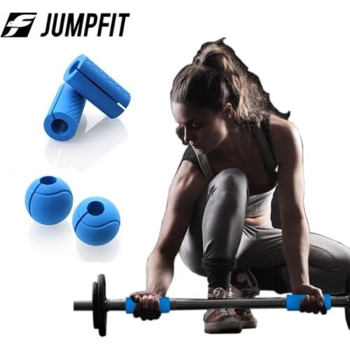 Barbell Dumbbell Grips Thick Bar Handles Silicone Globe Grip Anti-slip Protect Pad Pull Up Weightlifting Fat Grips Support