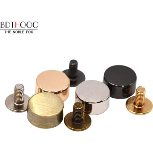 20PCS / lot Bag Bottom studs rivets for Leather Buttons Screw for Shoes Bags Clothes Hardware Belt Accessories Bag Feet Screw
