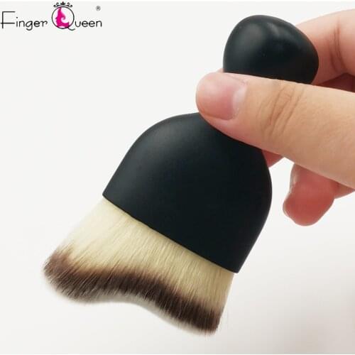 1pcs Nail Brush Face Cleansing Face Blush Makeup Brushes Acrylic Handle Soft Nylon Nail Dust Remover Cleaning Brushes Tools