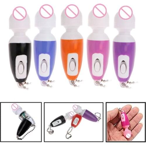 1pc Portable Mini Lovely Vibrator Vibrating Keychain Relaxing Female Women Massager
