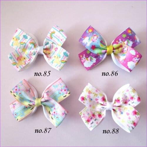 2000 BLESSING Good Girl 2.75" Angel Hair Bow Clip Unicorn Accessories Wholesale