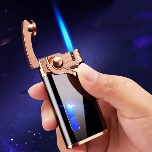 2021 Rocker Torch Gas Lighter Jet Turbine Metal Lighter Smoking Accessories Mens Gadgets Exquisite Gift Fashion Cool Lighters