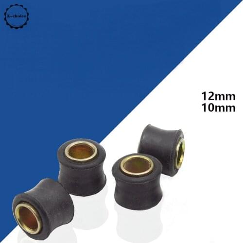 4Pcs Rubber Shock Absorber Suspension Bushes Brush ID 10mm & 12mm for Pit Quad Dirt Bike ATV