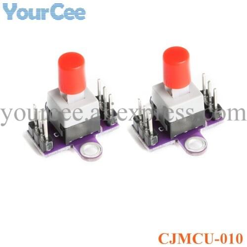 2pcs/lot CJMCU-010 Switch Board Module DC12V Lock Switch Double Row Switch with Self-locking Switch Button
