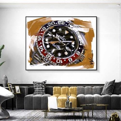 Abstract Watch Canvas Print Paintings Wall Art Modern Posters Modular Pictures for Living Room Home Decoration Cuadros