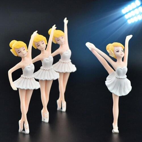 Ballet Girl Fairy Garden Miniatures Figurine Decoration for Craft Ornaments DIY Keychain Jewelry Accessories Home Decor