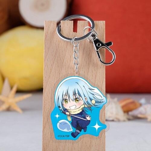 Japanese Anime Tensei Shitara Slime Datta Ken Rimuru Tempest Acrylic Figure Keychain Key rings Pendants Collection Xmas Gifts