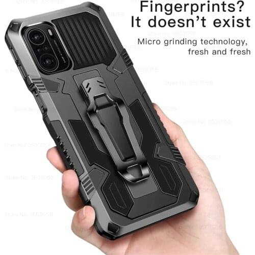 Armor Shockproof Belt Clip Bracket Case For Xiaomi Redmi Note 10 Pro Kickstand Protective Back Cover For Redmi Note 10 Pro Max