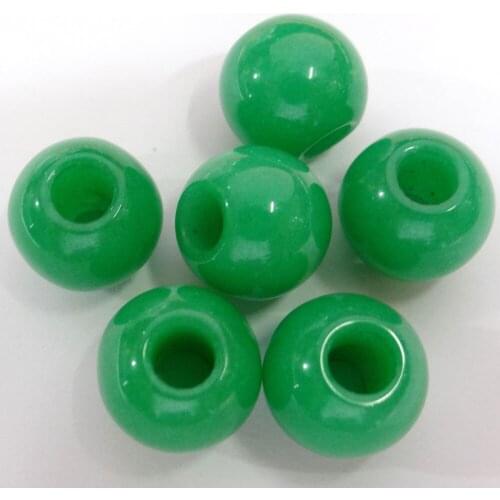 Hot sell12/14/16mmNatural Stone Quartz Crystal Shape Large Hole Beads Pendant Diy Jewelry Making Necklace Earrings Bracelets 6Pc