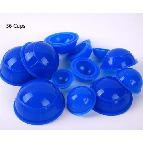 Silicon Gel Cupping Kit, Negative Pressure, Self Suction Cupping Set, 36 Cups