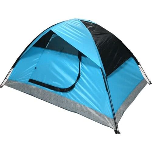 Double-Layer Manual Camping Tent Double Rainproof and Sunscreen Camping Tents Night Fishing Easy To Carry