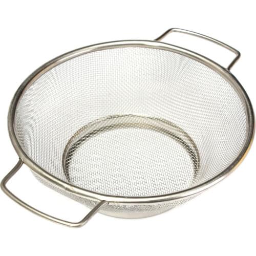 Hot saleStainless Steel Fine Mesh Strainer Bowl Drainer Vegetable Sieve Colander Sifter