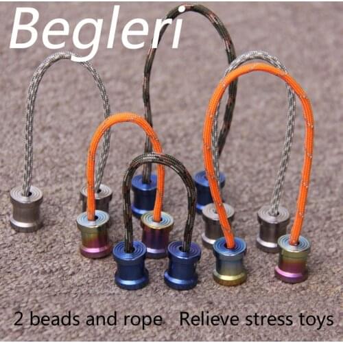 Relieving Stress Toy Gift Begleri EDC Outdoor Brass Titanium Seiko Umbrella Rope Fingertip Gyroscope Pendant Fingertip Gyro