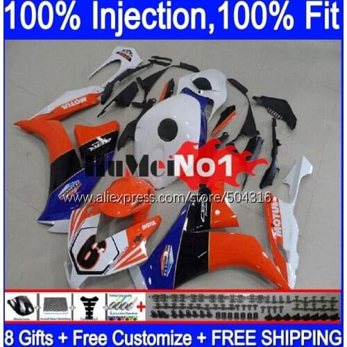Injection For HONDA CBR 1000RR 1000 CBR1000 RR 2012 2013 14 15 16 118MC.49 CBR1000RR 12 13 2014 2015 2016 Fairing orange white