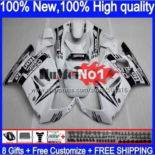 Body+Tank For HONDA CBR600 F2 FS 1991 1992 1993 1994 White Black 1MC.134 CBR 600F2 600 F2 CBR600FS CBR600F2 91 92 93 94 Fairing