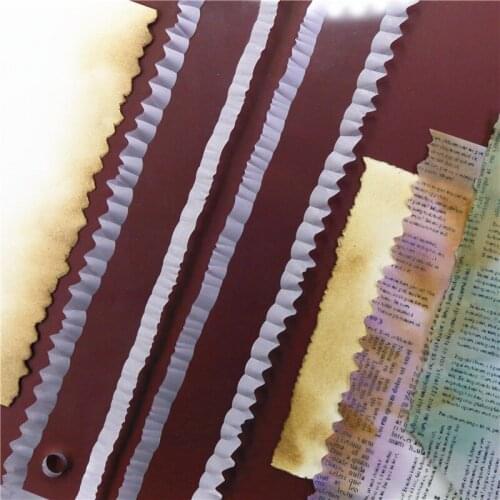 Creative Tear Paper Burr Ruler Jagged Vintage Handmade Burlap Effect Suspension Framing Accessories Washi Paper Handbook Tool