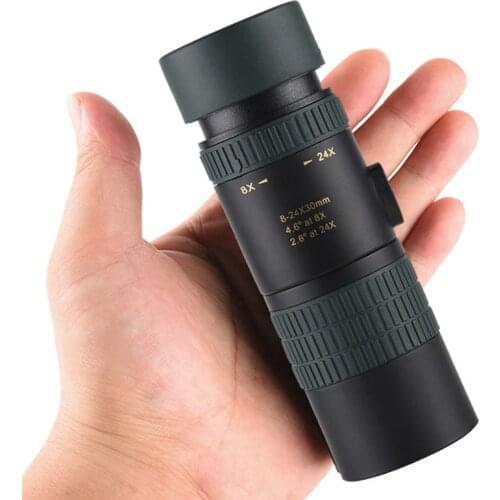 Handheld Monocular Telescope 8-24x30 Mini Portable Military Zoom High Definition Waterproof Monocular Binoculars For Travel Hunt