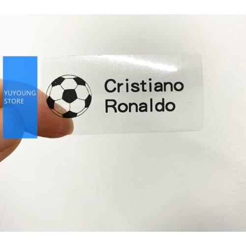 60pcs 50X25mm Name stickers Transparent Tag Sticker Customize Waterproof Personalized Labels logo kids office School Stationery