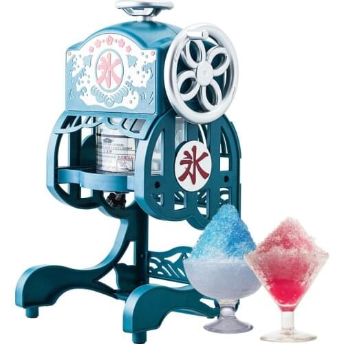 Small Ice Crusher Electric Multi-Function Portable Snow Ice Milkshake Shaved Ice Machine Commercial Drink Shop Professional 220V