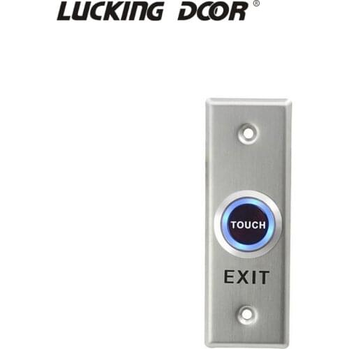 New touch exit button switch for access control 304 Stainless Steel exit button door access control system kit