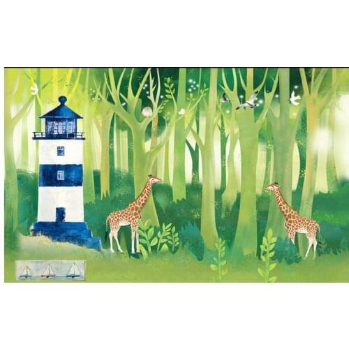 Custom photo wallpaper 3d wall mural wallpaper Children room Cartoon forest animals background wall paintings wall papers decor