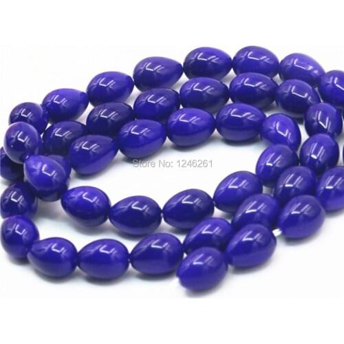 7x9mm Accessories Blue Imitation Pearl Glass Loose DIY Beads Accessory Parts Jewelry Making Design For Women Girls Gifts Gems