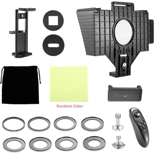 Teleprompter Phone and DSLR Recording Portable Inscriber Mobile Teleprompter with Remote Control for Phone Tablet