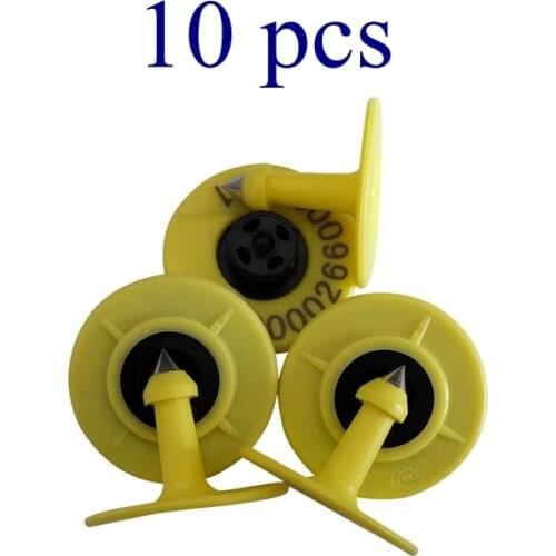 TPU 134.2 KHz RFID Microchip Ear Tags for Animal Livestock Identification Cattle Breeding Goats Tracking 10pcs