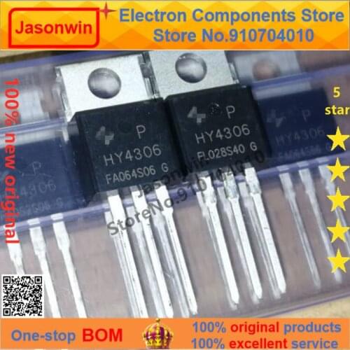 100% nuevo 50 unids/lote original MOSFET HY4306P HY4306 TO-220 60V/230A Transistor