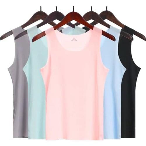 Vest Ladies Strap Summer Thin Section Ride Ladies Bottoming Shirt Outer Sleeveless Ice Silk Vest Women Vest