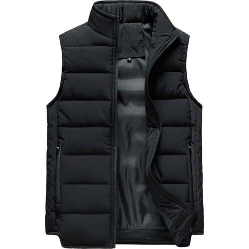 Mens Vest New Windbreak Vest Mens Jacket Sleeveless Vests Winter Jackets Mens Casual Coats Mens Vest Man Warm Thicken Waistcoat