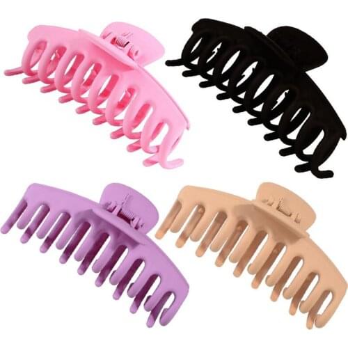 1Pc Hair Clip Korean Big Hair Accessories Claws Elegant Frosted Acrylic Hair Clips Hairpins Barrette Headwear for Women Girls