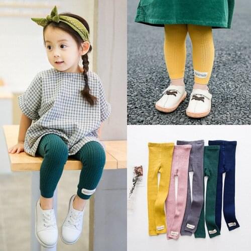 2017 Baby Girls Kids Leggings Autumn Winter Cute Warm Girls' Trousers Childrens Clothing Pants
