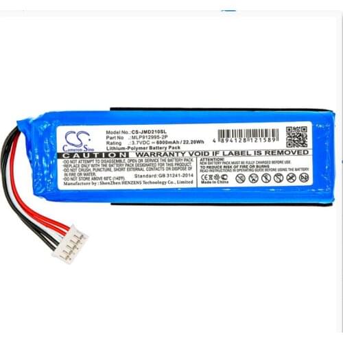 Cameron Sino 6000mAh battery for JBL Charge 2 Plus 2+ GSP1029102 MLP912995-2P Speaker Battery