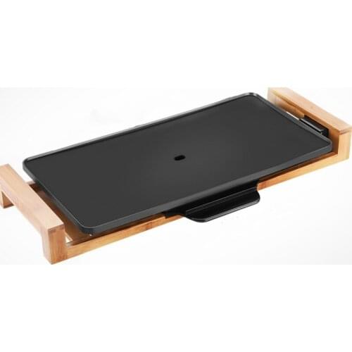 BBQ Grill Household Barbecue Machine Korean Smokeless Barbecue Pan Electric Baking Pan Ceramic Non-stick Barbecue Pot Teppanyaki