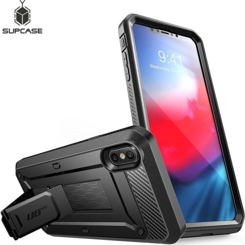 SUPCASE For iPhone Xs Max Case 6.5 inch UB Pro Full-Body Rugged Holster Case with Built-in Screen Protector & Kickstand