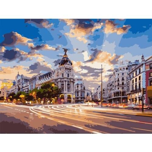 Painting By Numbers Natural Scenery Oil Paint By Numbers For Adults Autumn On Canvas HandPainted Home Decor