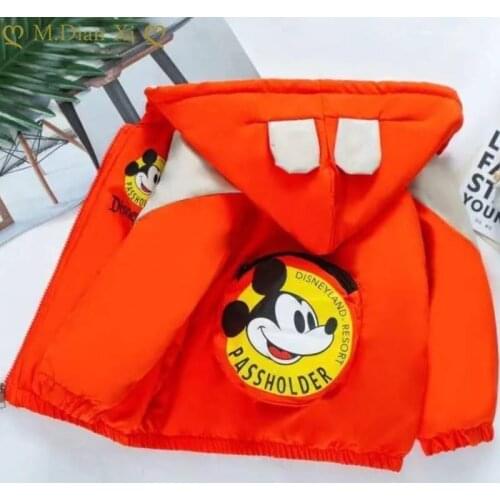 Newborn Baby Boy and Girl Clothes Spring and Autumn Childrens Jacket Cute Camic Hooded Baby Jacket Childrens Jacket 1-4Y