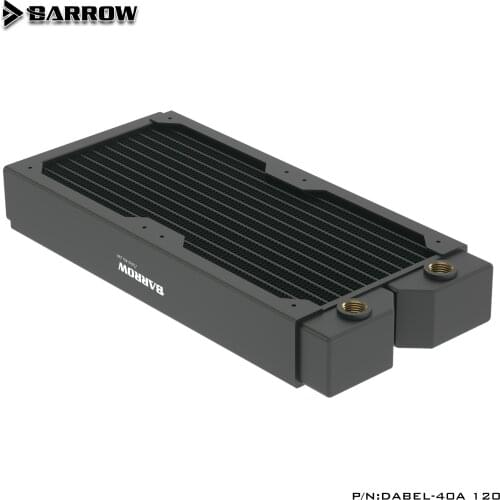Barrow Copper Radiator 40mm Thickness 12 Circulating Waterways, Suitable For 120mm Fans, Dabel-40a 240