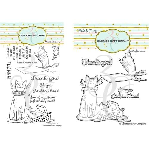 Panalisacraft cute animal Metal Cutting Dies And Stamps cut die scrapbooking Album Paper Card Craft Embossing