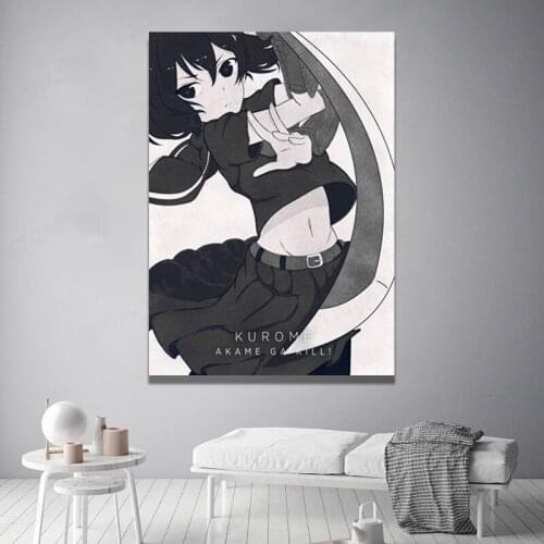 Wall Art HD Printed Japan Anime Canvas Paintings Akame ga KILL Poster Home Decor Modular Gril Pictures For Bedroom No Framework