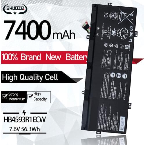 New Laptop Battery HB4593R1ECW For HUAWEI Honor Magicbook 14" KPL-W00 & Matebook X Pro