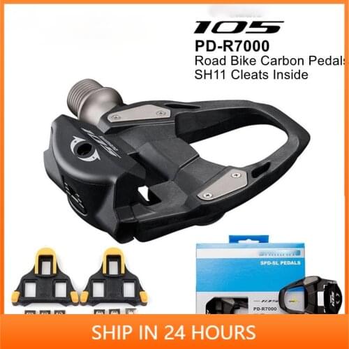 105 PD R7000/PD5800/M8000 Road Bike Pedals Carbon Self-Locking Pedals SPD Pedals With SM-SH11 Cleats