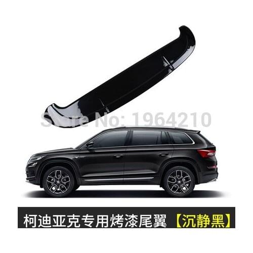 Fit For Skoda Kodiaq 2017 2018 2019 New ABS Plastic External Rear Spoiler Trunk Boot Tail Wing Spoiler Car Accessories