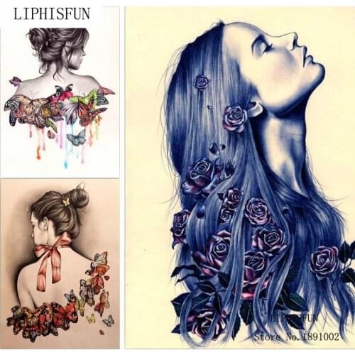 Full Square Diamond 5D DIY Diamond Painting "Butterfly Girl" 5D Embroidery Cross Stitch Mosaic Home Decor