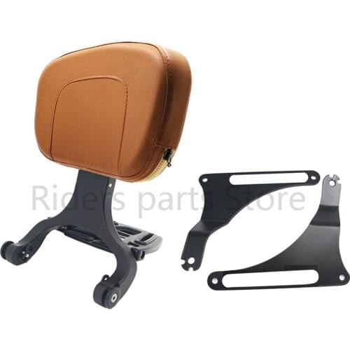 Motorcycle Backrest Multi-Purpose Driver Passenger Backrest Brown For Harley Models Breakout 2013-2020 Fat Boy 2018-2020