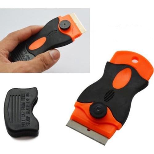 Window Tint Ceramic Glass Oven Razor Scraper 1.5" Blade Plastic Handle Automotive Film Sticker Tool Cleaning Knife